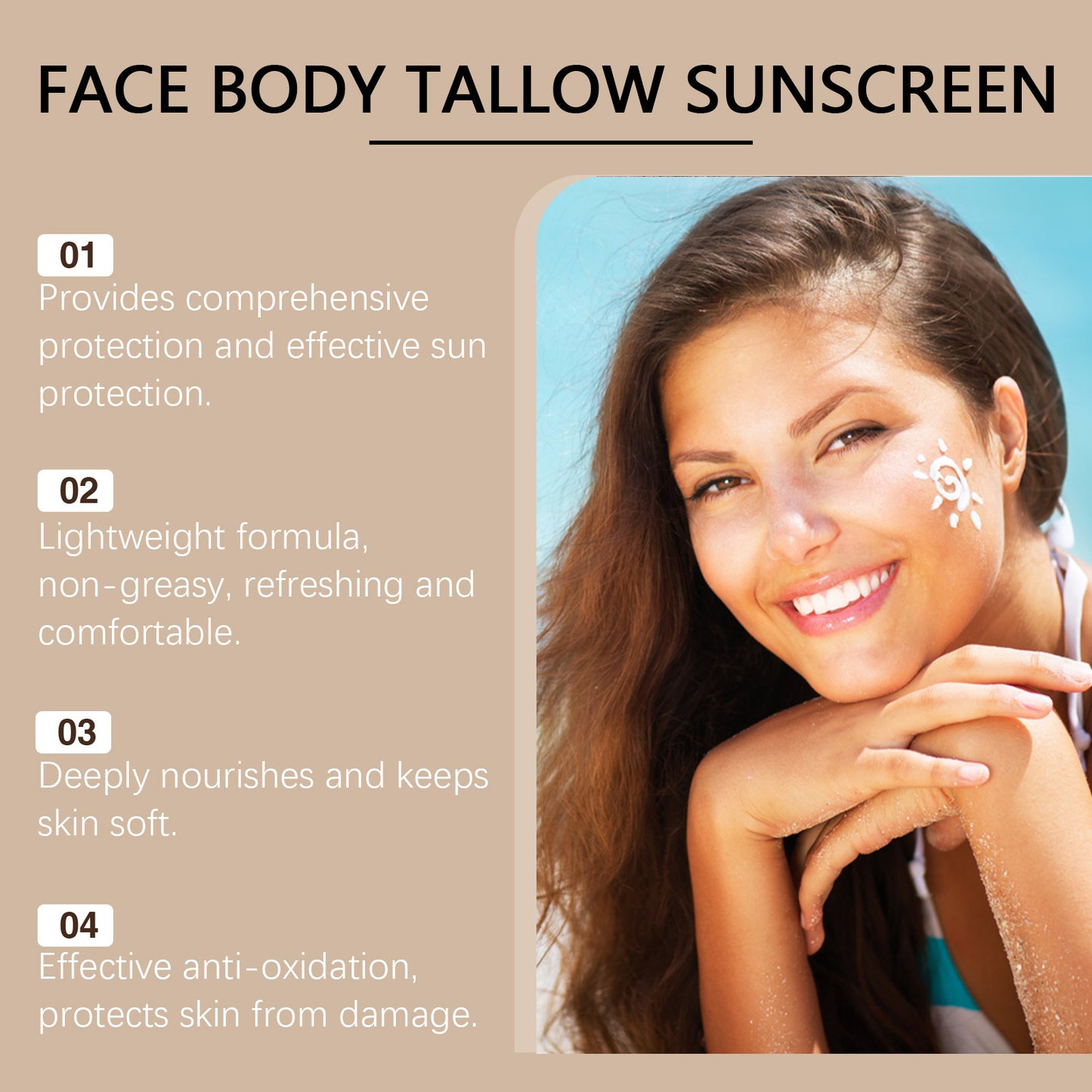 Refreshing Texture Not Oily Moisturizing And Caring Skin Isolation UV Protection Butter Protective Cream